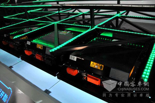 宇通純電動(dòng)客車電池組模塊布置