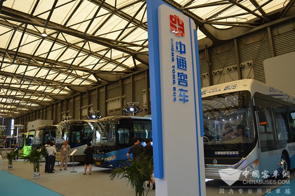BUS EXPO 2017上?？蛙囌箌中通客車展臺