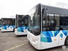 排放整齊的宇通電動(dòng)車(chē)