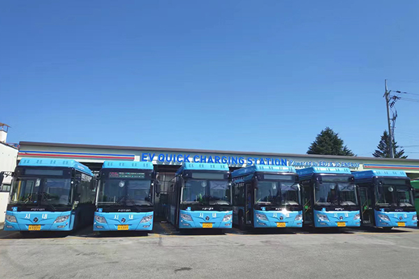 搭載微宏快充電池系統(tǒng) 50臺福田歐輝純電動客車韓國市場投運