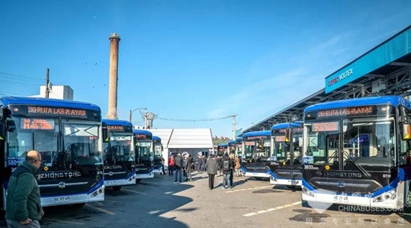 再拓展綠色版圖 山東重工中通N系純電動客車交付智利