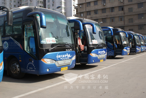 陜西五環(huán)客運(yùn)批量中通清潔能源客車