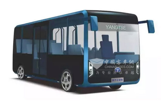 揚(yáng)子江“藍(lán)精靈”6米純電動(dòng)微循環(huán)公交車(chē)