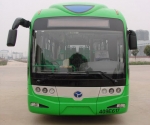 30輛揚(yáng)子江客車武漢街頭耀綠色旋風(fēng)