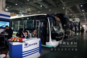 中大汽車五款年度新品風(fēng)云國際客車展